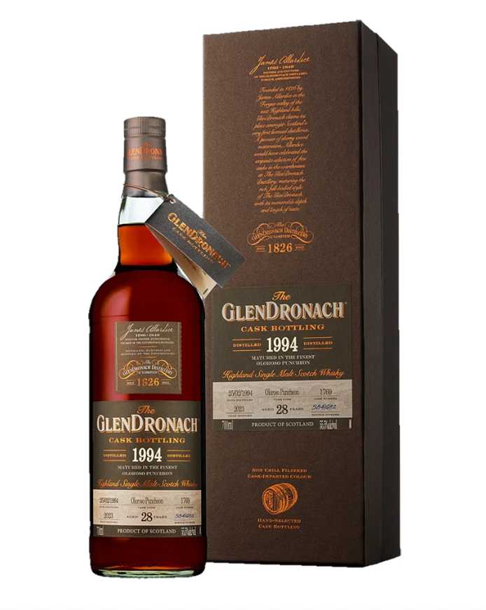 The Glendronach 1994 Oloroso Single Cask #1769 28 Year Old Single Malt Whisky 55.5% ABV 700ml