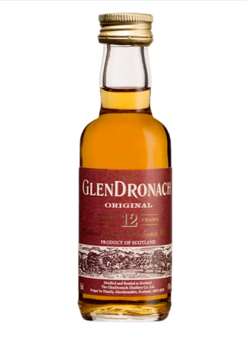GlenDronach 12 Year Old Single Malt Whisky 43% abv 50ml miniature