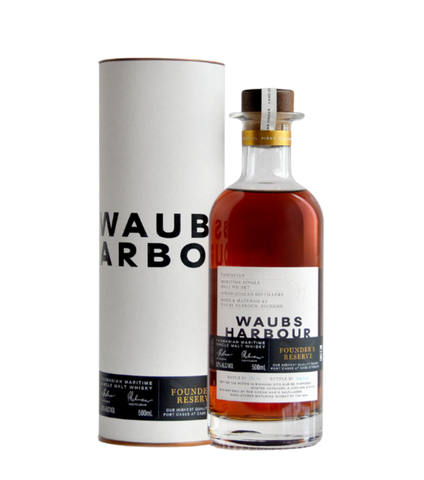 Waubs Harbour Distillery Founder's Reserve Tasmanian Single Malt Whisky 62% abv 500ml