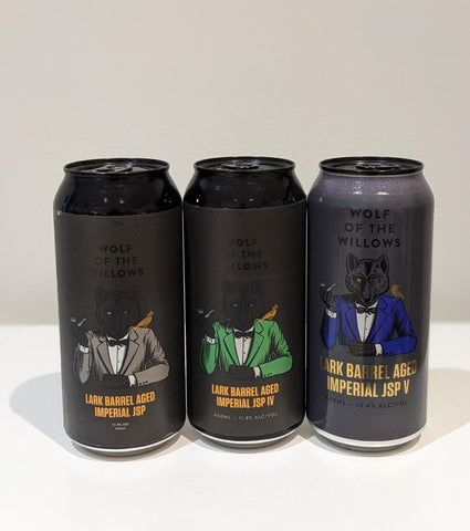 Wolf of the Willows Lark Barrel Aged Imperial JSP 3-Pack Set #2, #4 & #5 3 x 440ml