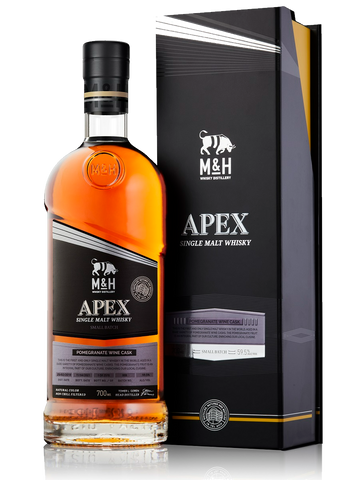 M&H Apex Pomegranate Cask Israeli Single Malt Whisky 60.3% ABV 700ml
