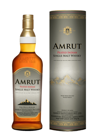 Amrut Peated Single Malt Whisky 46% ABV 700ml