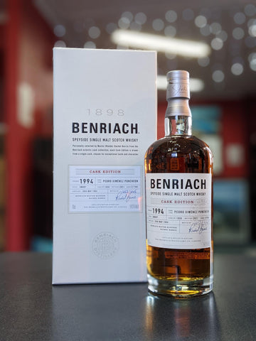 Benriach Batch 18 Cask #1858 1994 27 Year Old Pedro Ximénez Cask Single Malt Whisky 54% ABV 700ml