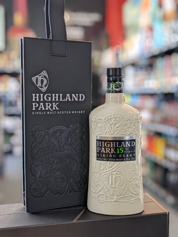 Highland Park Viking Heart 15 Year Old Single Malt Whisky 44% abv with leather bag 700ml