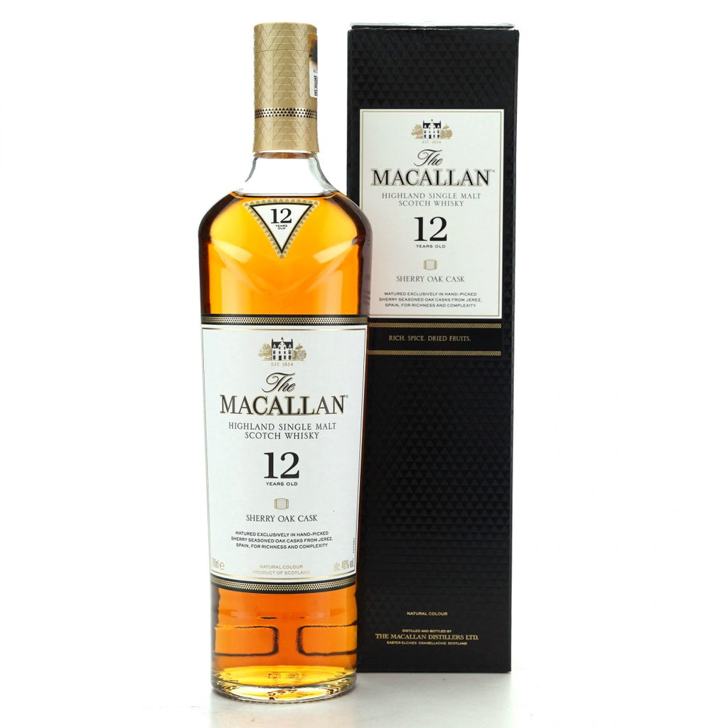 The Macallan 12 Year Old Sherry Oak Single Malt Whisky 700ml
